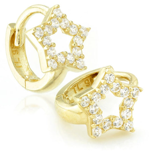 STAR GEM GOLD EARRINGS
