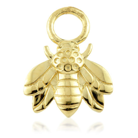 GOLD BEE CHARM FOR EARRING